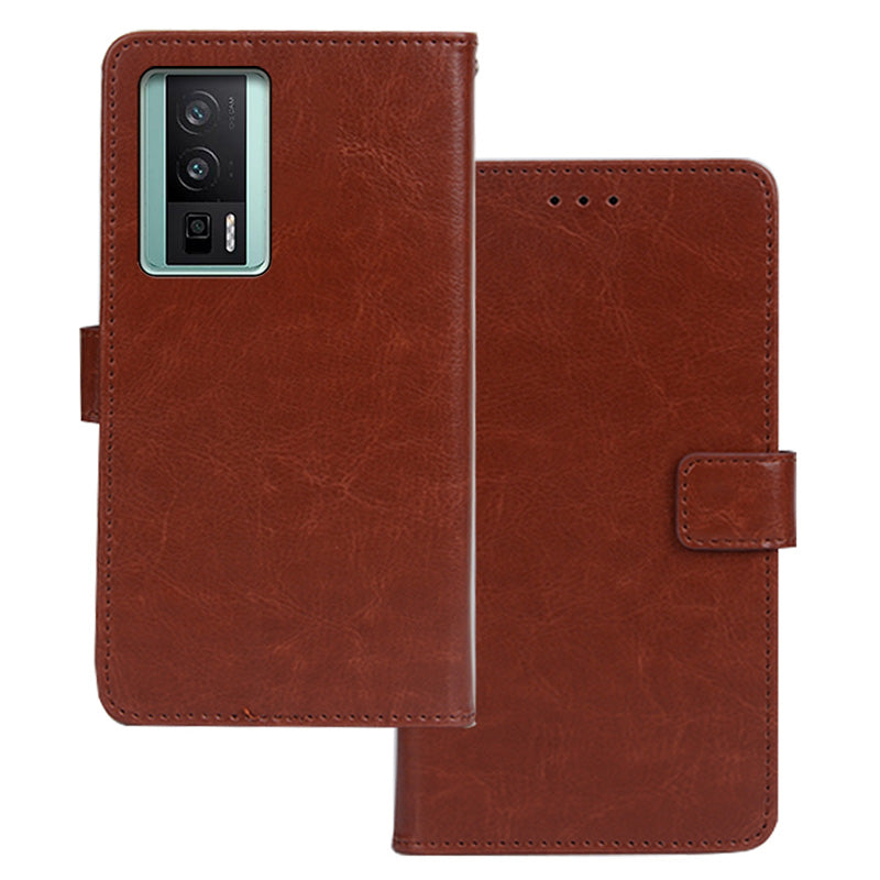 IDEWEI For Xiaomi Poco F5 Pro 5G Redmi K60 Pro 5G K60 5G Magnetic Closure Wallet Phone Case Crazy Horse Texture Stand PU Leather Flip Shell IDEWEI For Xiaomi Poco F5 Pro 5G Redmi K60 Pro 5G K60 5G Magnetic Closure Wallet Phone Case Crazy Horse Texture Stand PU Leather Flip Shell